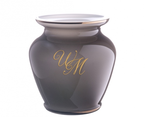 Vase Pure 26cm toffee Oertel Kristallglas