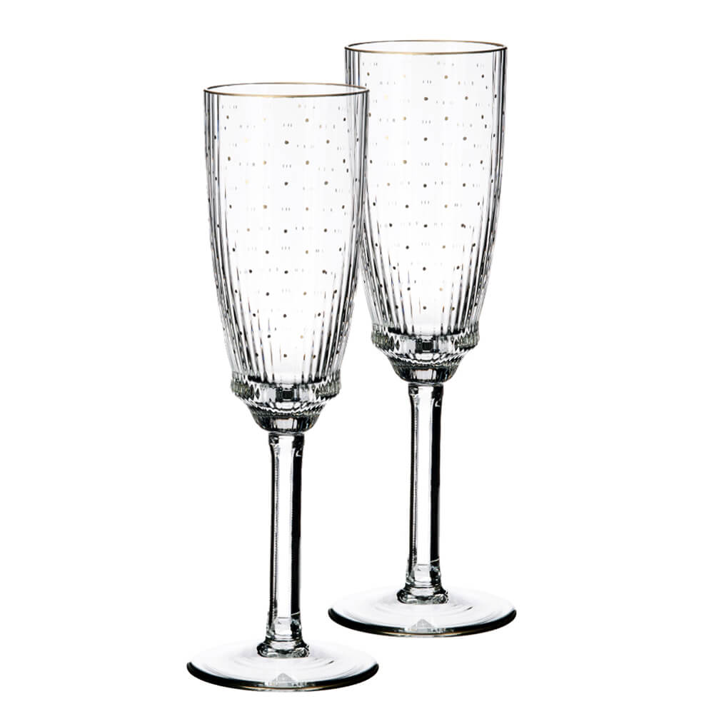 OertelCrystal wineglass with genuine gold